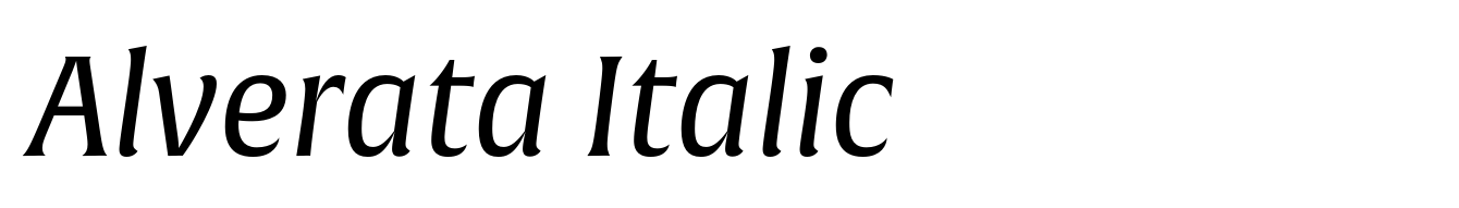 Alverata Italic
